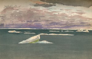 À margem do gelo - tempestade de recolhimento, 14 de setembro de 1893, 1897 de Fridtjof Nansen
