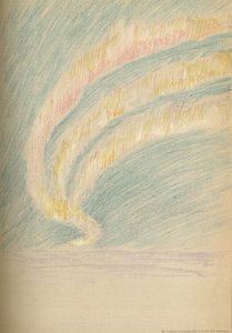 Serpentinas de Aurora Boreal, 28 de novembro de 1893. Esboço Pastel, 1893 1897