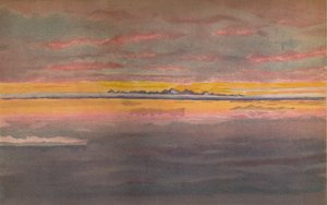 Pôr do sol na costa norte da Ásia, ao norte da boca do Chatanga, 1893, 1897