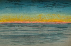 O Dia Polar Minguante, 22 de setembro de 1893. Esboço Pastel, 1893 1897