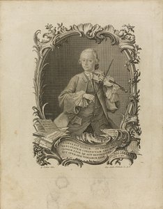 Leopoldo Mozart. Frontispício da tentativa de um tutor de violino completo, 1756 de Friedrich