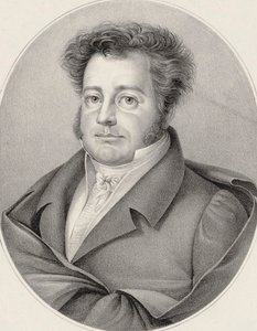 Retrato do compositor Heinrich Marschner 1795-1861. de Friedrich August Fricke