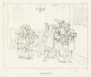 Hamlet, Acto III, Cena 2 (gravura)