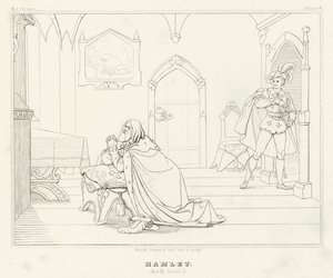Hamlet, Acto III, Cena 3 (gravura)