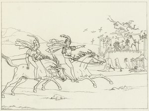 Ilustração para o Fausto de Goethe de Friedrich August Moritz Retzsch