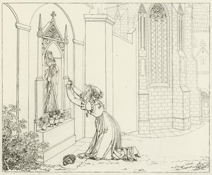 Ilustração para o Fausto de Goethe de Friedrich August Moritz Retzsch