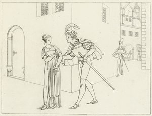 Ilustração para o Fausto de Goethe de Friedrich August Moritz Retzsch