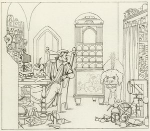 Ilustração para o Fausto de Goethe de Friedrich August Moritz Retzsch
