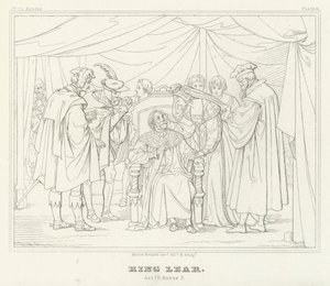 Rei Lear, Acto IV, Cena 7 (gravura) de Friedrich August Moritz Retzsch