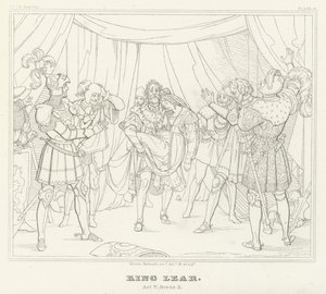Rei Lear, Acto V, Cena 3 (gravura) de Friedrich August Moritz Retzsch