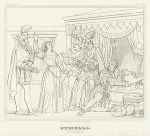 Othello, Acto V, Cena 2 (gravação) de Friedrich August Moritz Retzsch
