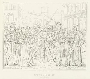 Romeu e Julieta, Acto I, Cena 1 (gravura)