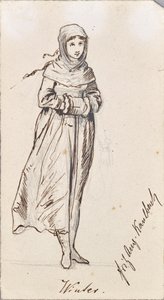 Personificação do inverno de Friedrich August von Kaulbach