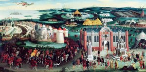 Encontro no Campo do Tecido de Ouro, 7 de junho de 1520, depois de Hans Holbein, o Velho (14605-1524)