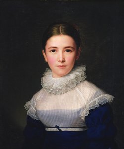 dortrait de Lina Groger, a filha adotiva do Artista, 1815 de Friedrich Carl Groger