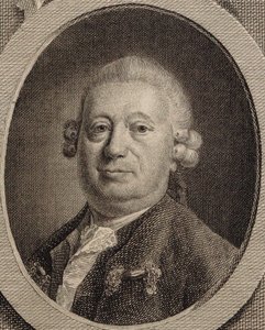 Retrato do compositor Johann Heinrich Rolle 1716-1785, 1780. de Friedrich Christian Gottlieb Geyser