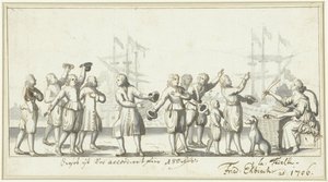 Alusão às negociações de paz em 1706 (?) de Friedrich Ebisch