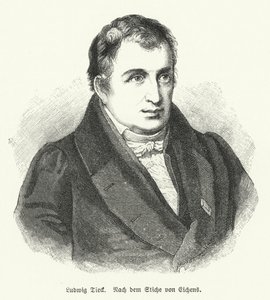 Ludwig Tieck, poeta e crítico alemão (litho) de Friedrich Eduard Eichens