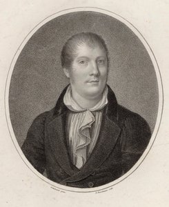 Retrato do violinista e compositor Louis Spohr 1784-1859, 1820. de Friedrich Fleischmann