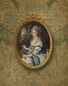 Retrato da princesa Elisabeth Wilhelmine Louise, filha do duque Eugene de Wurttemberg, 1788