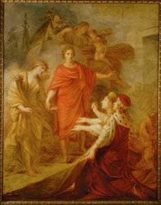 Veneza e Dalmácia prestam homenagem ao Imperador Francisco I ... (pintura sobre tela) de Friedrich Heinrich Fuger