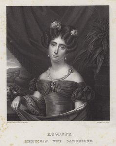 Augusta, Duquesa de Cambridge (Litho) de Friedrich Jentzen