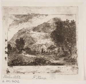 Paisagem em Wallenstadt de Friedrich Kaup
