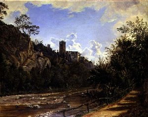 Ruínas em Raubenstein (óleo sobre tela)