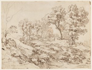 La Serpentara perto de Olevano, 1829. de Friedrich Preller