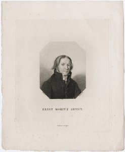 Retrato de Ernst Moritz Arndt, 1817 de Friedrich Wilhelm Bollinger