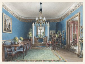 O quarto azul, Schloss Fischbach, 1846