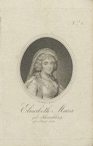 Gertrud Elisabeth Mara, née Schmeling 1749-1833, 1803. de Friedrich Wilhelm Nettling