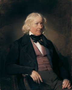 Alemão: Retrato do escultor Bertel Thorvaldsen (1770-1844) de Friedrich von Amerling