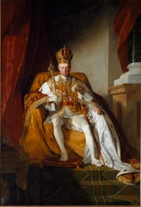 Retrato do Imperador Francisco II da Áustria vestindo as vestes imperiais
