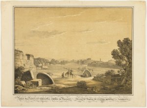 Ruínas do Templo de Júpiter em Agrigente de Friedrich von Gärtner