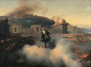 Coronel Alnock na Ponte da Cadeia de Budapeste de Fritz L