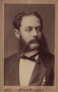 Retrato do compositor Wilhelm Westmeyer 1829-1880.