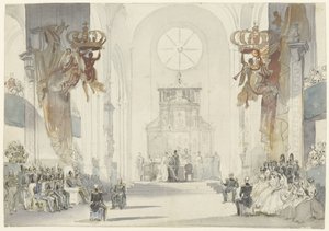 Casamento da Princesa Santa Luísa com o Príncipe Carlos da Suécia de Fritz Ludwig von Dardel