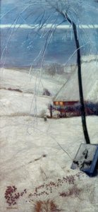 Túmulo de crianças na neve de Fritz Mackensen