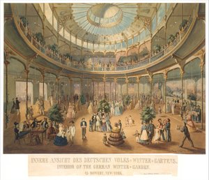 Vista interior do Jardim de Inverno do Povo Alemão. Interior do Jardim de Inverno Alemão..., 1856. de Fritz Meyer