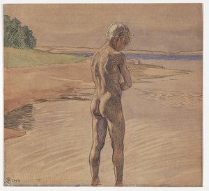 Sua posição na água. Motivo de Fyns Hoved de Fritz Syberg