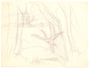 Paisagem com decolagem de cisne de Fritz Syberg