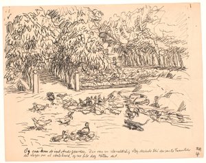 E então eles entraram no Jardim dos Patos... de Fritz Syberg