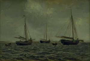 Navios na âncora de Fritz Syberg