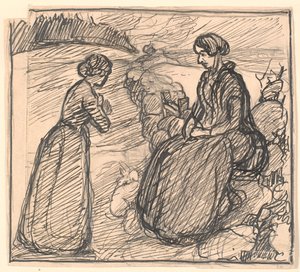 Esboço de H.C. Andersen "A História de uma Mãe"