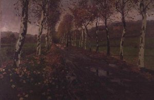A Avenida das Bétulas de Prata de Fritz Thaulow