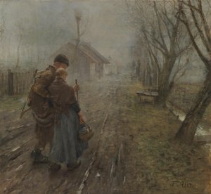 A difícil viagem. Transição para Belém. de Fritz von Uhde