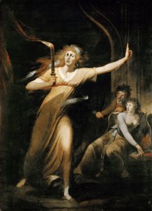 Lady Macbeth andando em seu sono de Füssli