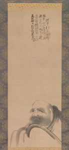 Retrato de Daruma, início do século XVII. de Fugai Ekun