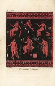 Os mistérios de Elêusis, iniciações para o culto de Deméter e Perséfone com base em Elêusis, Grécia de Fumagalli Fumagalli